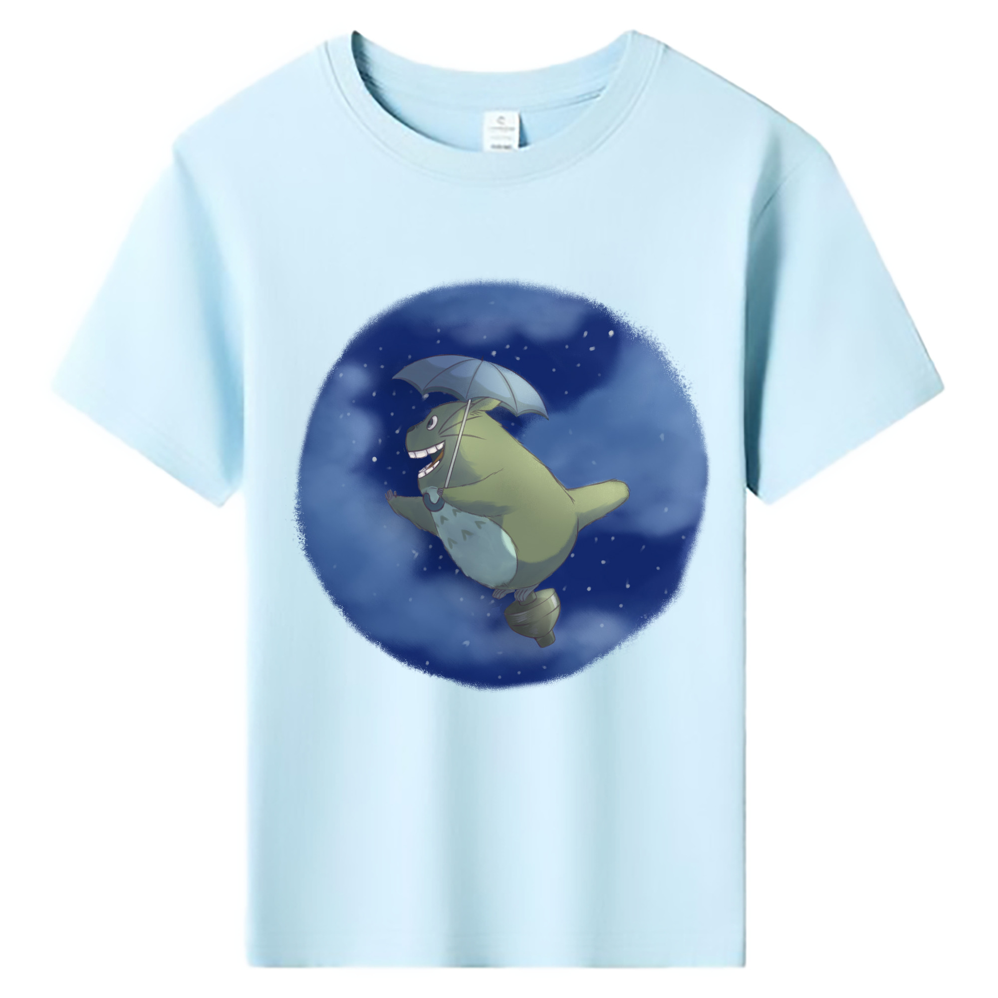 （画像用） となりのトトロ 草壁メイ 草壁サツキ My Neighbor Totoro Satsuki Kusakabe Mei Kusakabe 綿100％キッズTシャツ（フロントプリント）